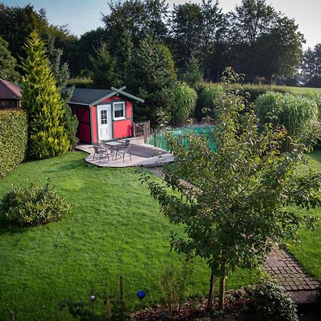 Ferienhaus Mountfrosch Mit Sauna Und Naturpool 몬샤우 외부 사진
