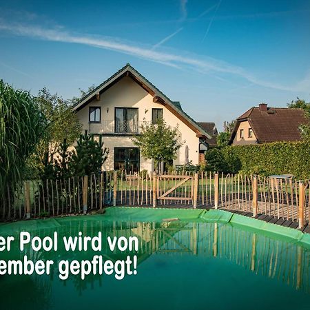 Ferienhaus Mountfrosch Mit Sauna Und Naturpool 몬샤우 외부 사진